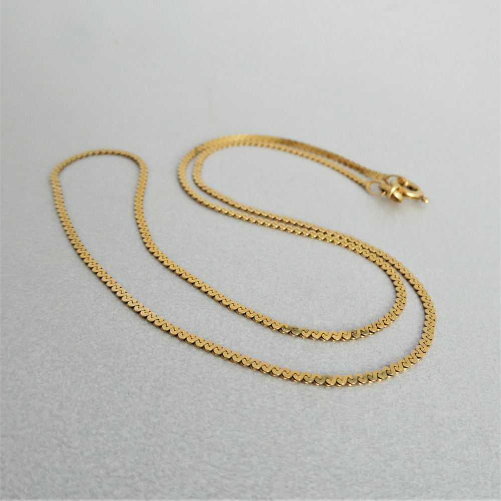Buy Diamond Solitaire .37 Carat Necklace 14K Gold Serpentine 16.5