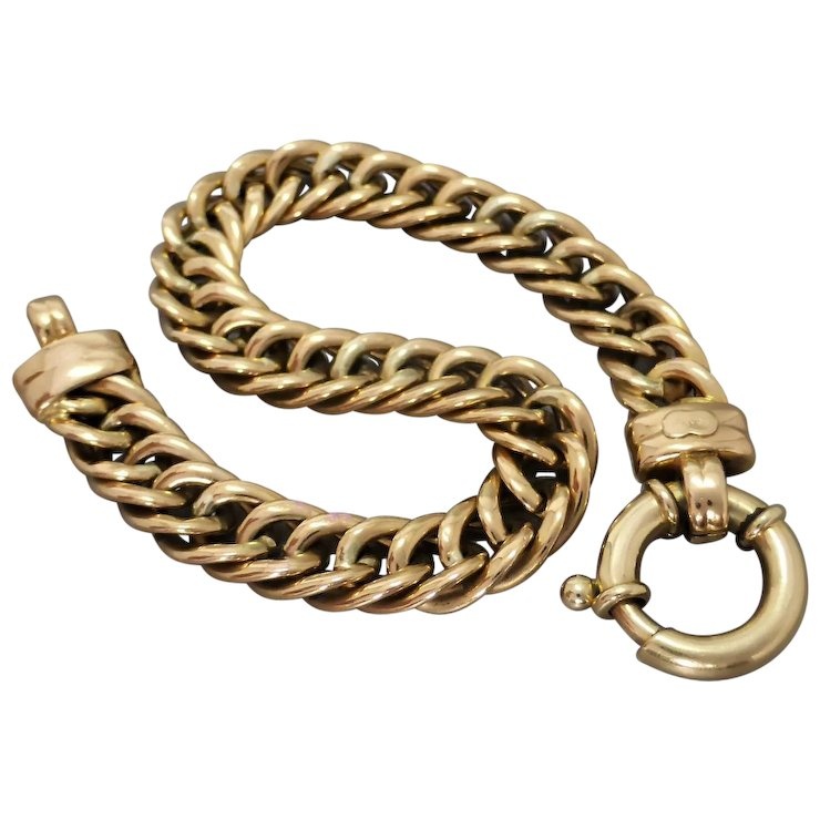 Goldsmiths 9ct Yellow Gold Twist Curb Bracelet 1.23.0471 | Goldsmiths
