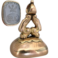 antique intaglio seal pendant