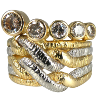 estate_two_tone_cognac_diamond_puzzle_ring_1