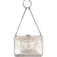 sterling silver chatelaine purse