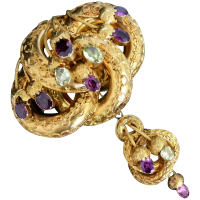victorian-18k-gold-lovers-knot-purple-chrysoberyl_brooch
