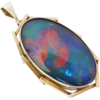 vintage opal triplet pendant 972603672