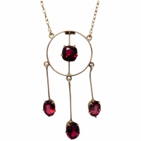 antique-edwardian-c1915-red-paste-garnet-top-doublet-lavalier-necklace