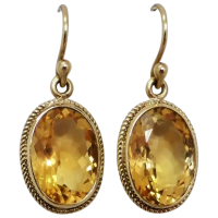 estate-9ct-gold-golden-yellow-citrine-dangle-earrings