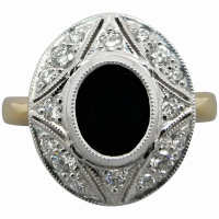estate-hand-made-18k-gold-onyx-diamond-ring