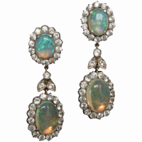 vintage-art-deco-opal-zircon-dangle-earrings
