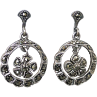 vintage-marcasite-silver-earrings