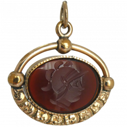 antique-victorian-glass-intaglio-pendant