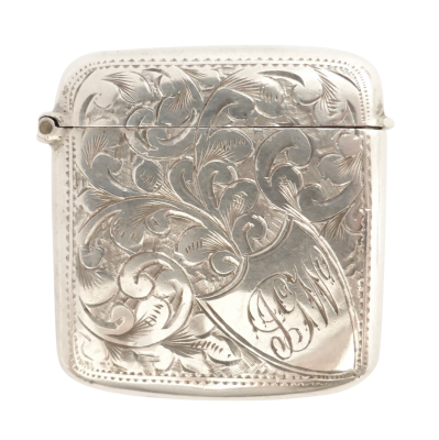 Beryl Lane - Antique Victorian Sterling Silver Pocket Vesta Match Safe ...