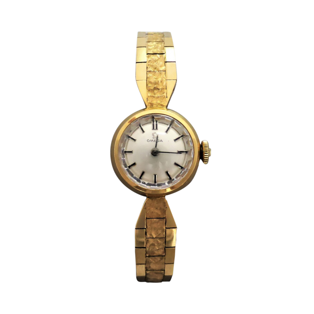 Beryl Lane - Vintage 1960's Retro 18ct Gold Ladies Omega Watch, Working