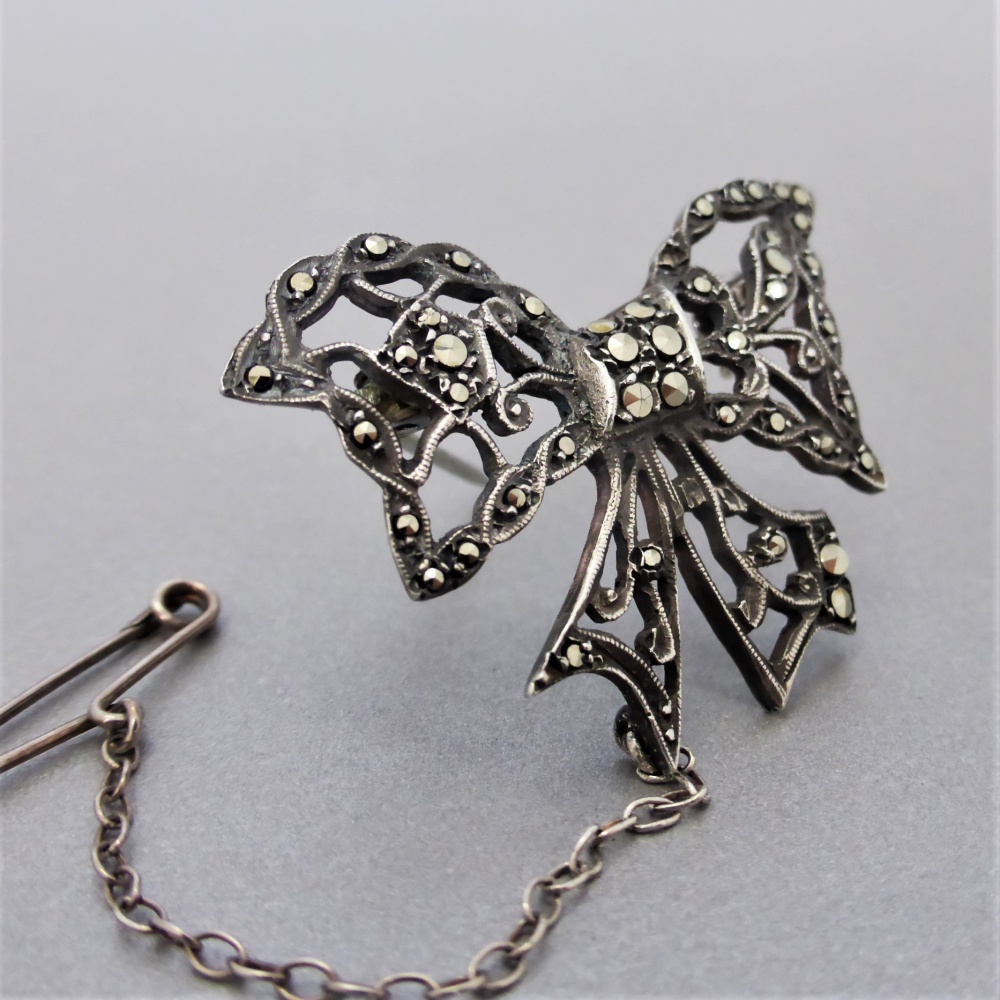 Beryl Lane Vintage 1950's Australian Lega Sterling Silver Marcasite