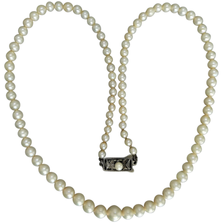 Akoya Pearl Necklace - 4mm - Yellow Gold – Marissa Collections