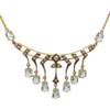 edwardian aquamrine paste necklace